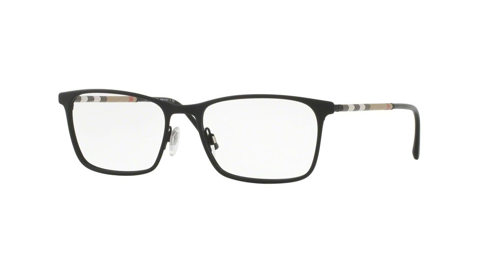 Burberry BE1309Q Progressive Prescription Eyeglasses 1213-54 - Black Rubber Frame