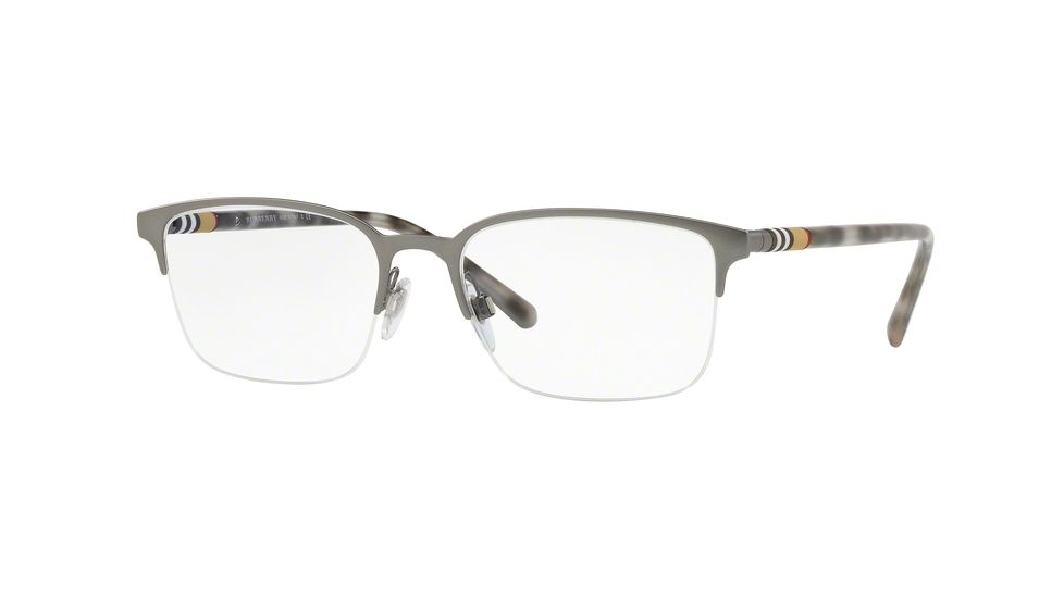Burberry BE1323 Progressive Prescription Eyeglasses, 54mm, Matte Gunmetal, BE1323-1014-54-PRO