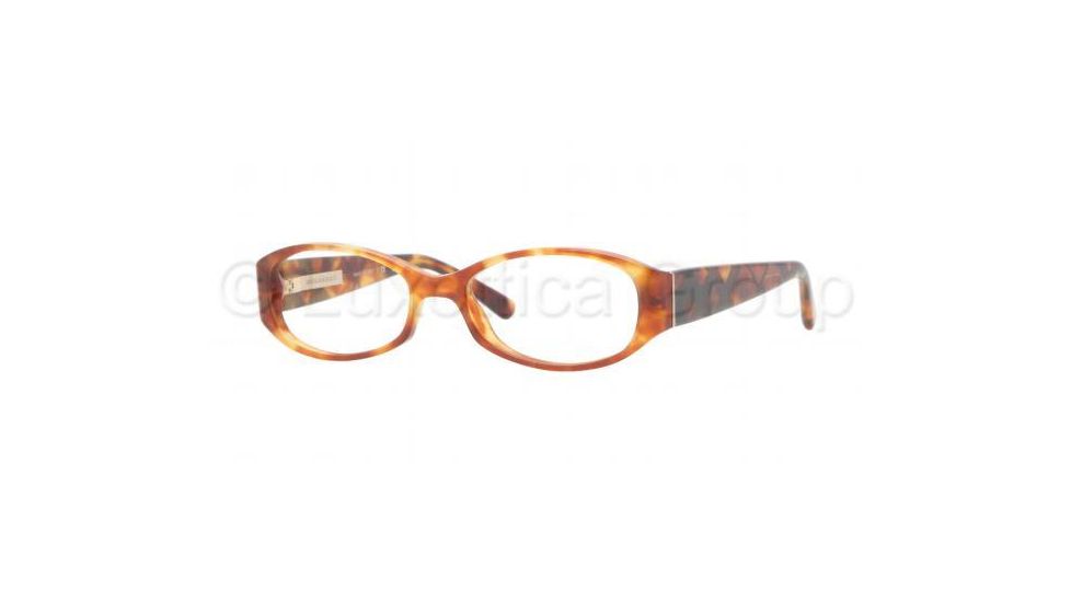 Burberry BE2118 Single Vision Prescription Eyeglasses 3330-5016 - Light Havana Frame
