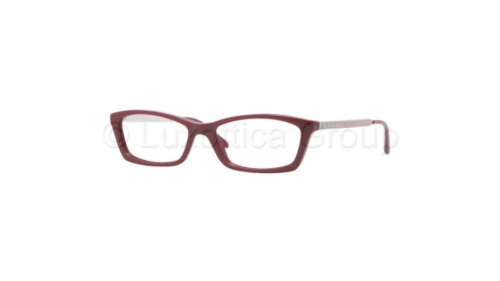Burberry BE2129 Single Vision Prescription Eyeglasses 3317-5115 - Bordeaux Frame