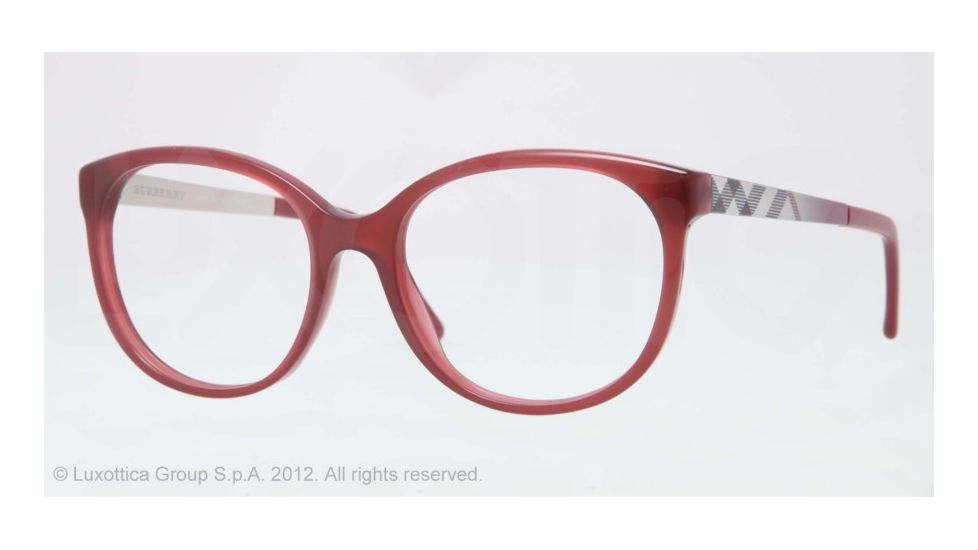 Burberry BE2142 Bifocal Prescription Eyeglasses 3402-51 - Bordeaux Frame, Demo Lens Lenses