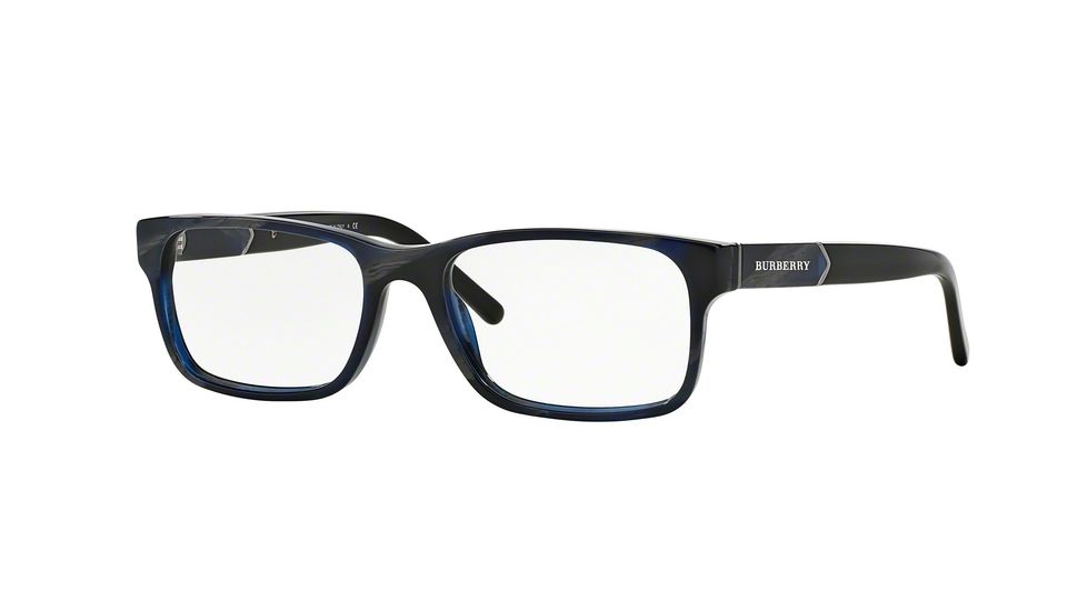 Burberry BE2150 Bifocal Prescription Eyeglasses 3419-55 - Blue Horn Frame