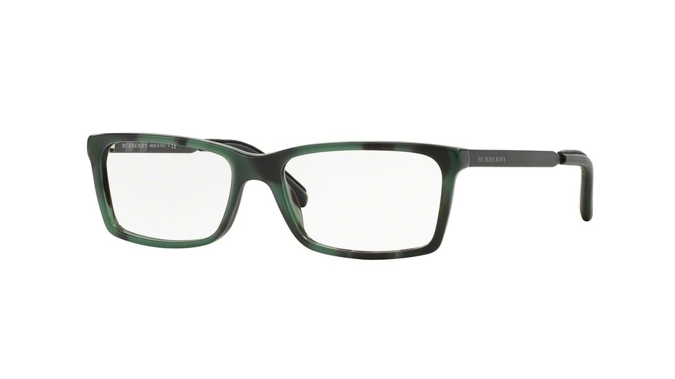 Burberry BE2159Q Bifocal Prescription Eyeglasses 3517-52 - Spotted Green Frame