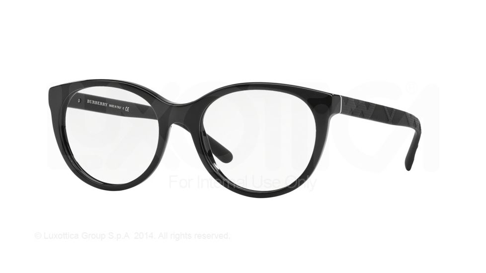 Burberry BE2176 Progressive Prescription Eyeglasses 3001-51 - Black Frame