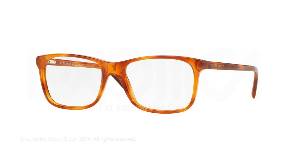 Burberry BE2178 Bifocal Prescription Eyeglasses 3487-53 - Light Havana Frame