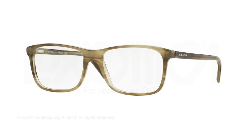 Burberry BE2178 Bifocal Prescription Eyeglasses 3488-55 - Striped Green Frame