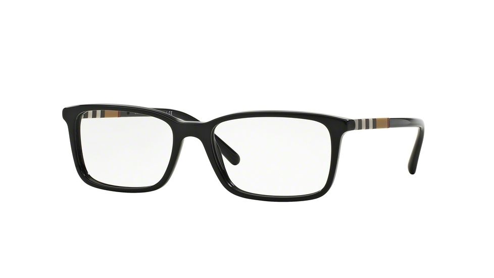 Burberry BE2199F Progressive Prescription Eyeglasses 3001-55 - Black Frame