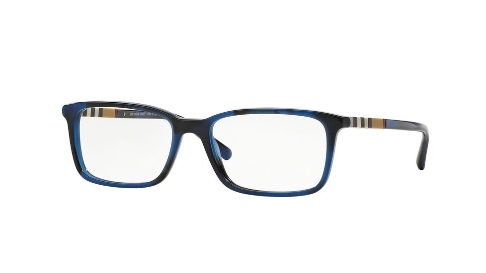 Burberry BE2199F Progressive Prescription Eyeglasses 3546-55 - Spotted Blue Frame