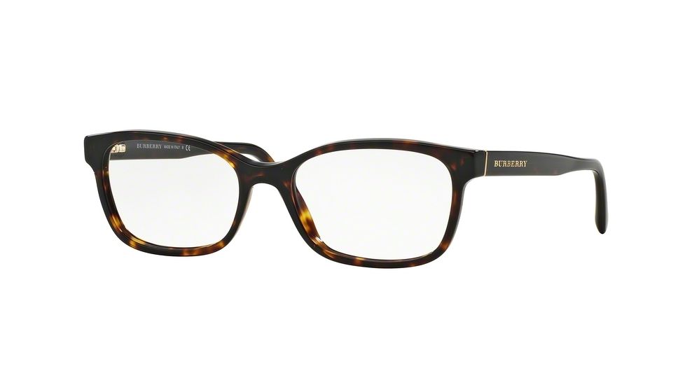 Burberry BE2201F Single Vision Prescription Eyeglasses 3002-54 - Dark Havana Frame