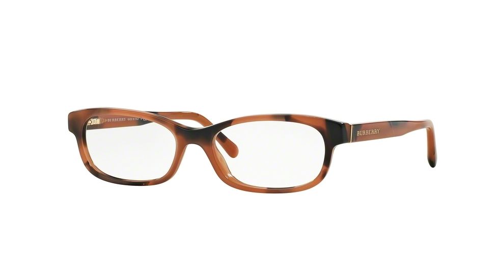 Burberry BE2202 Bifocal Prescription Eyeglasses 3518-52 - Spotted Amber Frame