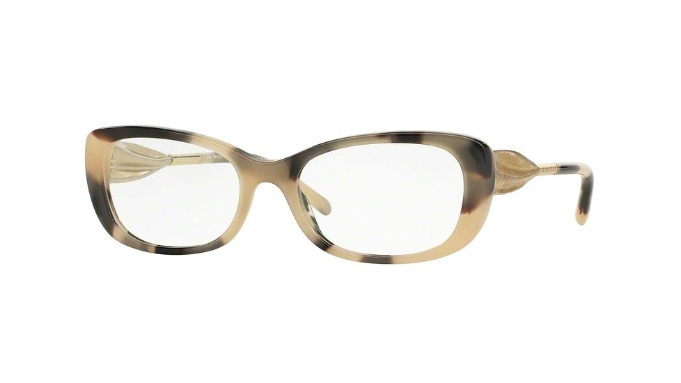 Burberry BE2203 Bifocal Prescription Eyeglasses 3501-52 - Light Horn Frame