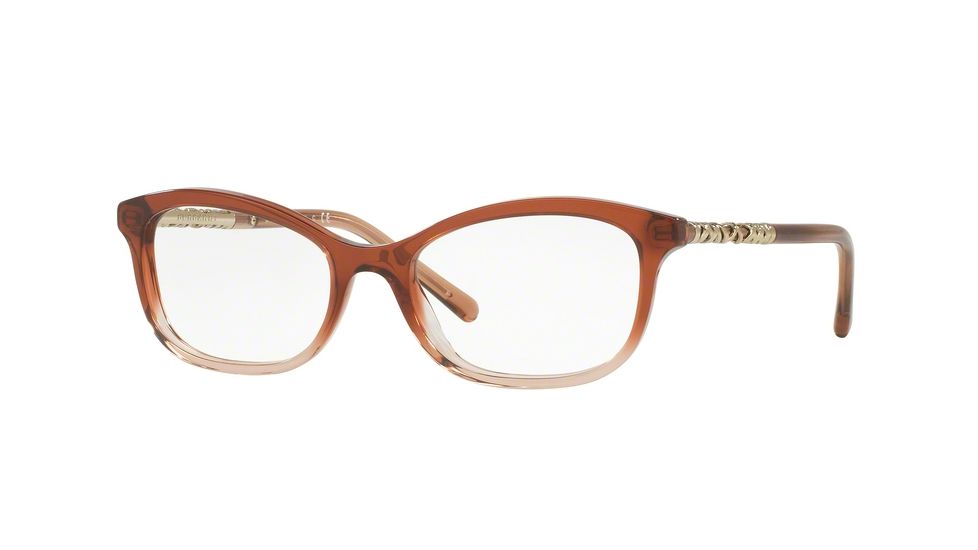 Burberry BE2231F Progressive Prescription Eyeglasses 3608-54 - Brown Gradient Pink Frame