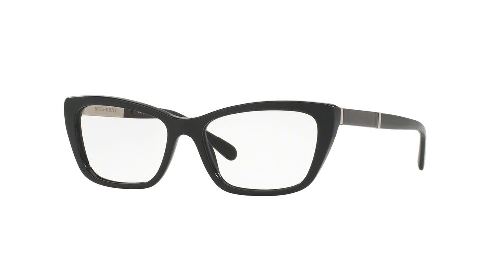 Burberry BE2236F Progressive Prescription Eyeglasses 3001-54 - Black Frame