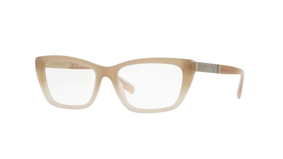 Burberry BE2236F Progressive Prescription Eyeglasses 3574-54 - Matte Beige Gradient Frame