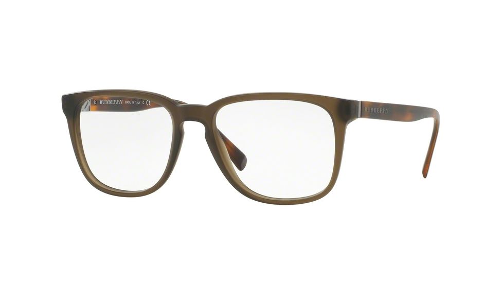 Burberry BE2239 Bifocal Prescription Eyeglasses 3616-53 - Matte Green Frame