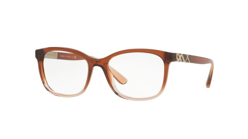 Burberry BE2242 Bifocal Prescription Eyeglasses 3608-51 - Brown Gradient Pink Frame