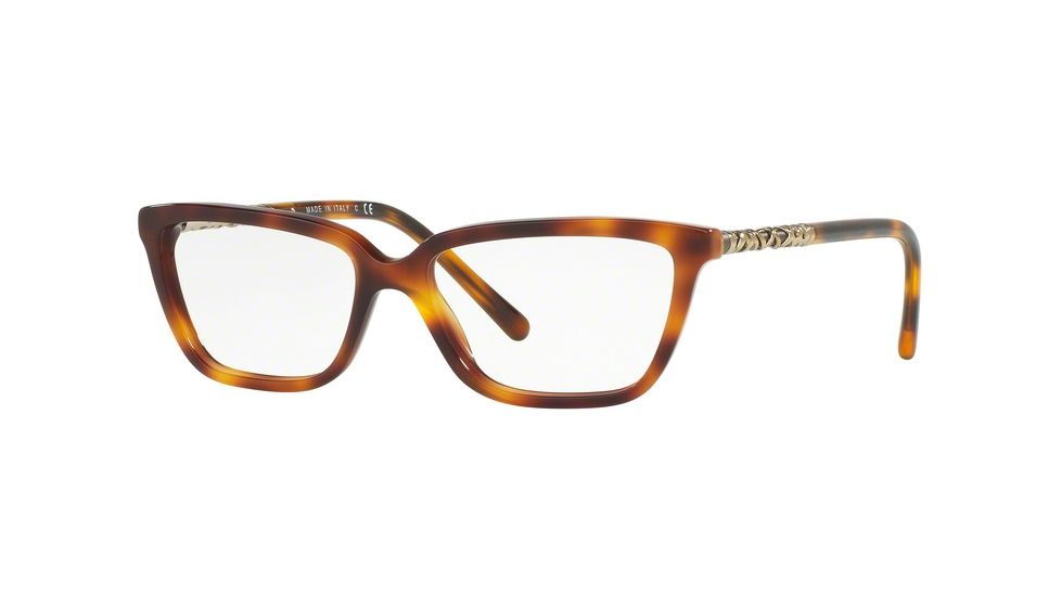Burberry BE2246 Bifocal Prescription Eyeglasses 3316-53 - Light Havana Frame