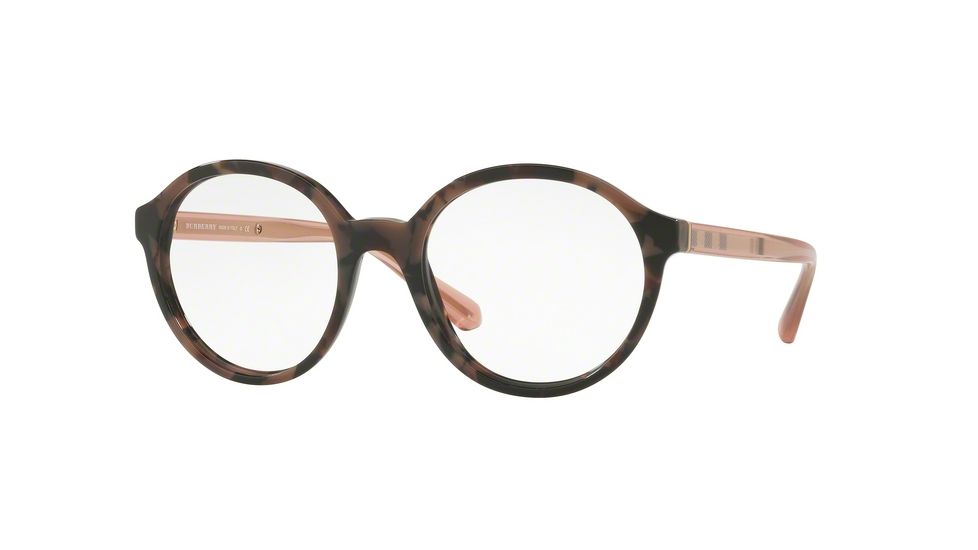 Burberry BE2254 Single Vision Prescription Eyeglasses 3624-49 - Spotted Brown Frame