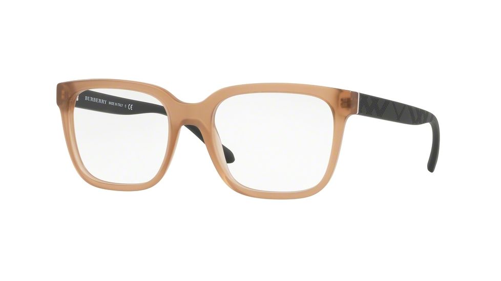 Burberry BE2262F Single Vision Prescription Eyeglasses 3701-55 - Matte Brown Frame
