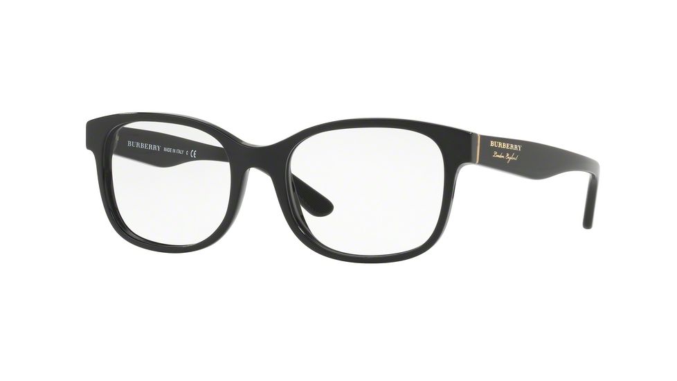 Burberry BE2263F Progressive Prescription Eyeglasses 3001-53 - Black Frame