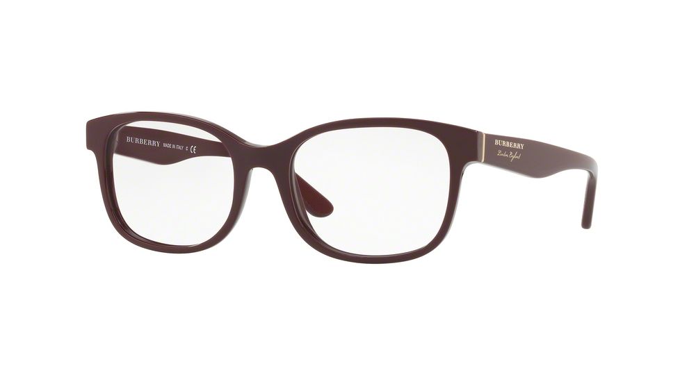 Burberry BE2263F Progressive Prescription Eyeglasses 3687-53 - Bordeaux Frame