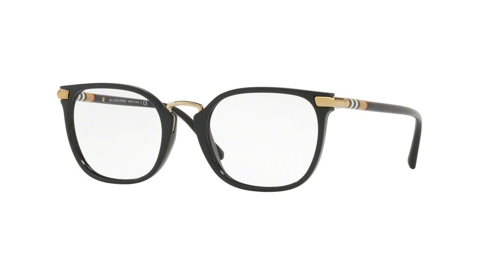 Burberry BE2269 Bifocal Prescription Eyeglasses, 52mm, Black, BE2269-3001-52-BI