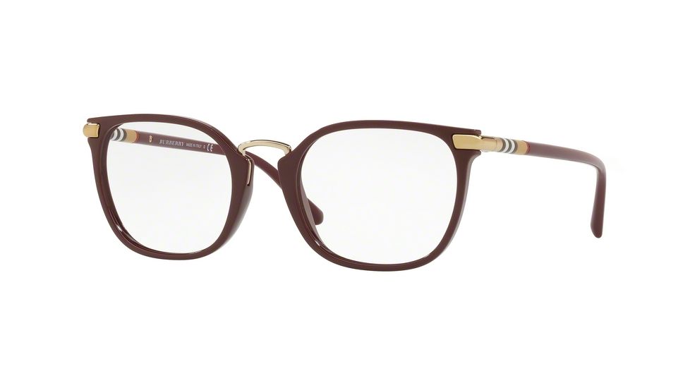Burberry BE2269 Bifocal Prescription Eyeglasses 3403-52 - Bordeaux Frame