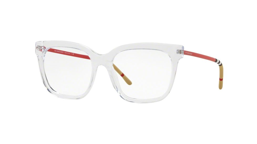 Burberry BE2271 Single Vision Prescription Eyeglasses 3024-52 - Transparent Frame