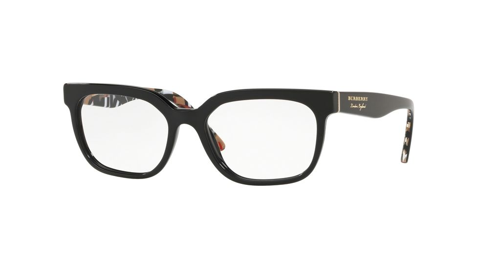 Burberry BE2277 Prescription Eyeglasses, 53mm, Black, BE2277-3735-53-SV