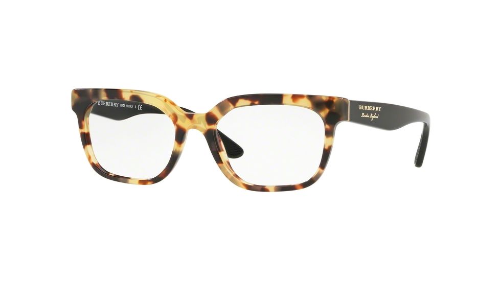 Burberry BE2277 Prescription Eyeglasses, 53mm, Light Havana, BE2277-3741-53-SV