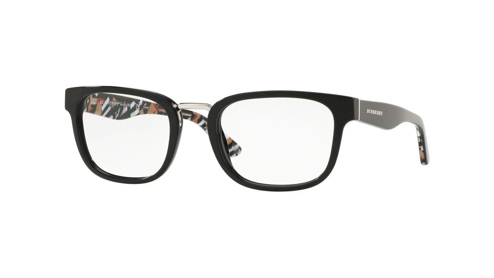 Burberry BE2279 Progressive Prescription Eyeglasses 3735-51 - Black Frame