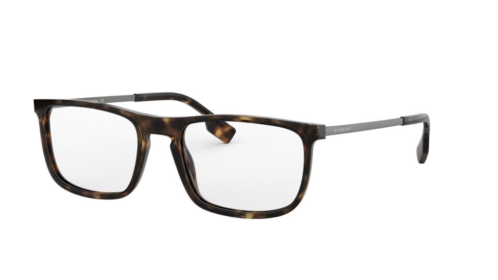 Burberry BE2288 Progressive Prescription Eyeglasses, 53mm, Dark Havana, BE2288-3002-53-PRO