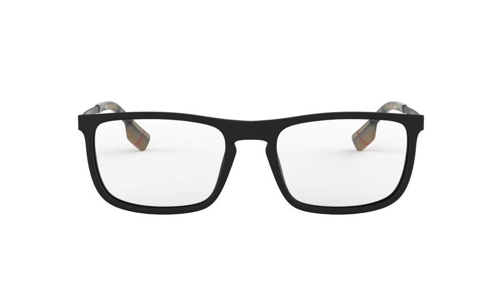 Burberry BE2288 Progressive Prescription Eyeglasses, 53mm, Matte Black, BE2288-3464-53-PRO