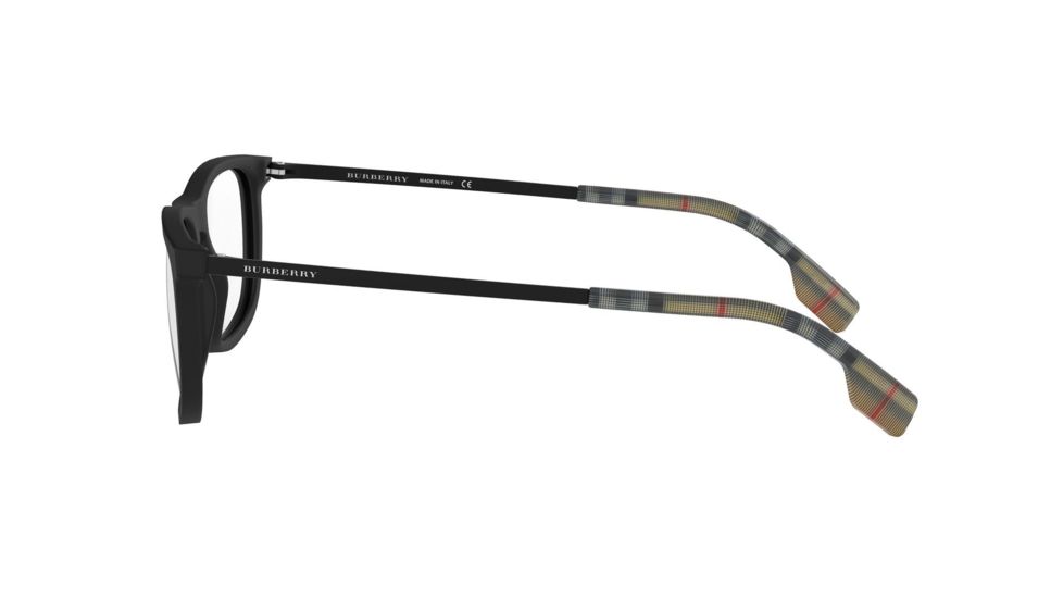 Burberry BE2288 Progressive Prescription Eyeglasses, 53mm, Matte Black, BE2288-3464-53-PRO