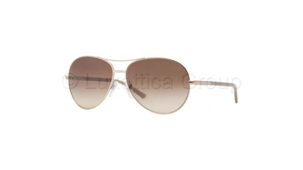 Burberry BE3053 Single Vision Prescription Sunglasses BE3053-112913-5713 - Lens Diameter 57 mm, Frame Color Rose Gold