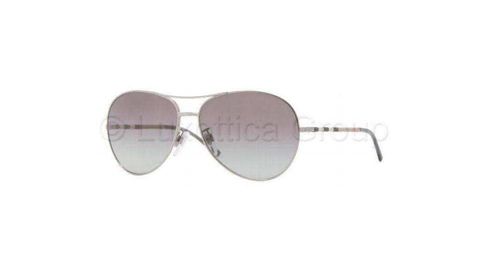 Burberry BE3056 Progressive Prescription Sunglasses BE3056-100611-5713 - Frame Color Gray, Lens Diameter 57 mm