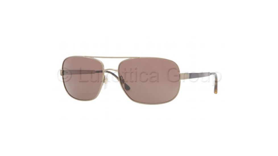 Burberry BE3064 Progressive Prescription Sunglasses BE3064-116773-6017 - Lens Diameter 60 mm, Frame Color Brushed Burberry Gold