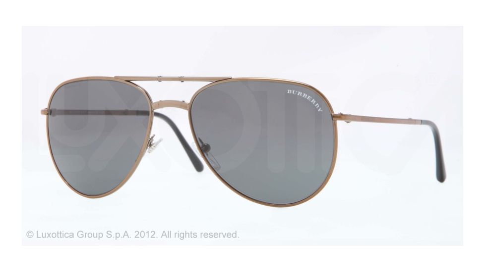 Burberry BE3071 Single Vision Prescription Sunglasses BE3071-106187-57 - Lens Diameter 57 mm, Lens Diameter 57 mm, Frame Color Brown