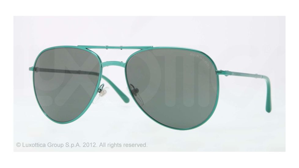 Burberry BE3071 Single Vision Prescription Sunglasses BE3071-117771-57 - Lens Diameter 57 mm, Lens Diameter 57 mm, Frame Color Green