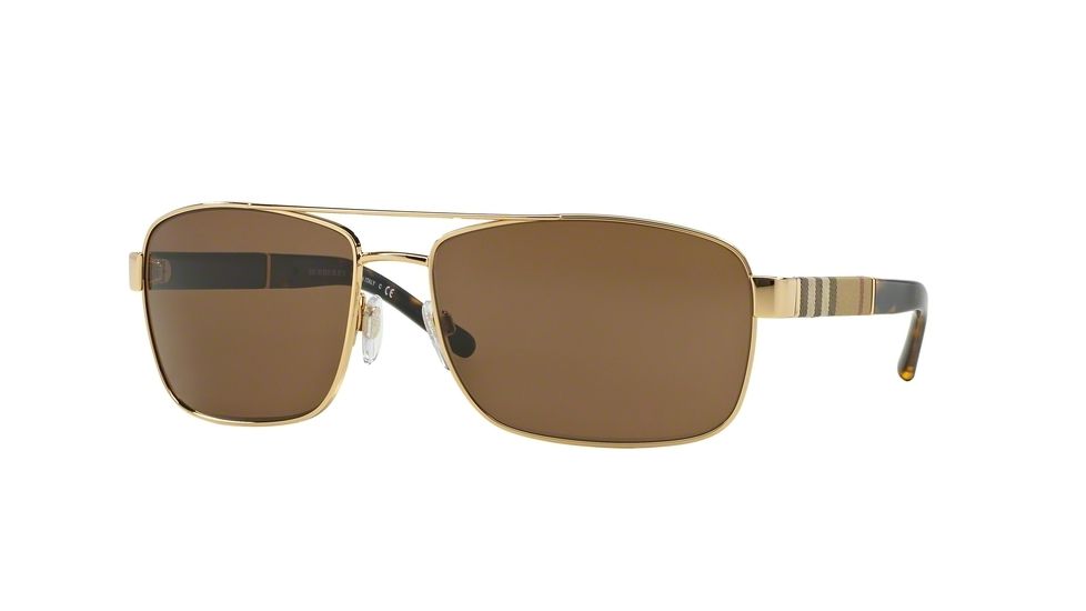 Burberry BE3081 Progressive Prescription Sunglasses BE3081-101773-63 - Lens Diameter 63 mm, Frame Color Gold