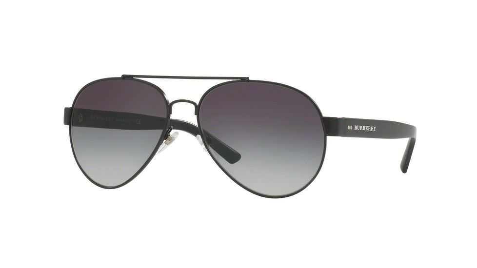 Burberry BE3086 Bifocal Prescription Sunglasses BE3086-1007S6-59 - Lens Diameter 59 mm, Frame Color Matte Black