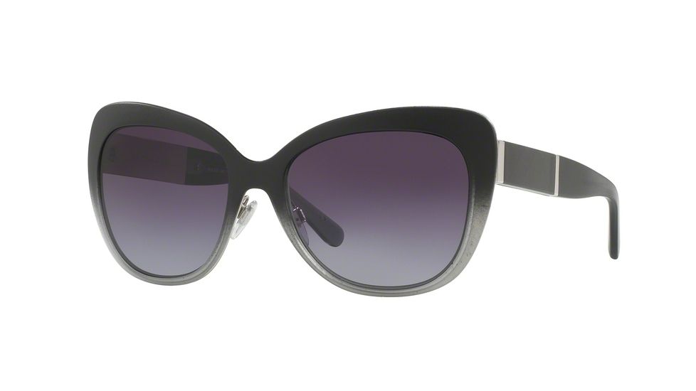 Burberry BE3088 Single Vision Prescription Sunglasses BE3088-10058G-57 - Lens Diameter 57 mm, Frame Color Silver