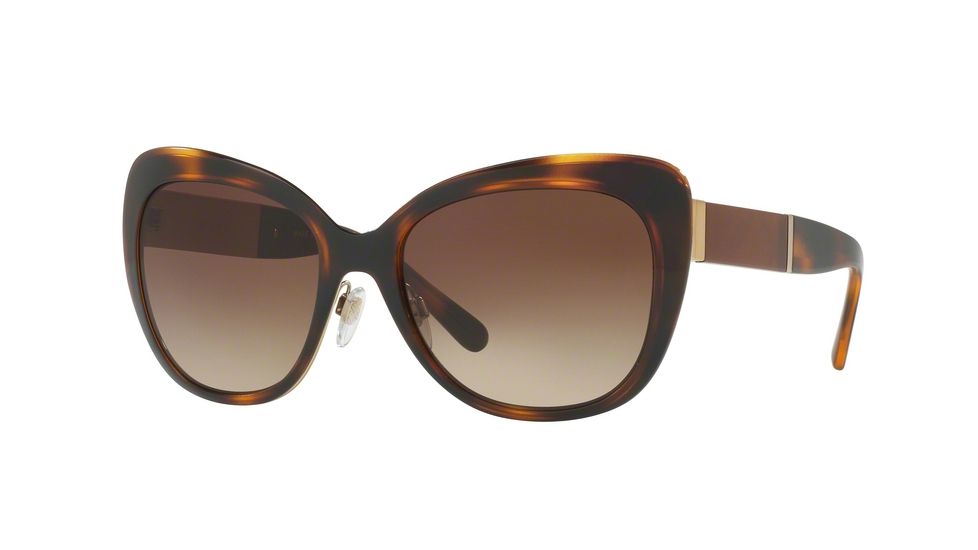 Burberry BE3088 Single Vision Prescription Sunglasses BE3088-121713-57 - Lens Diameter 57 mm, Frame Color Light Gold