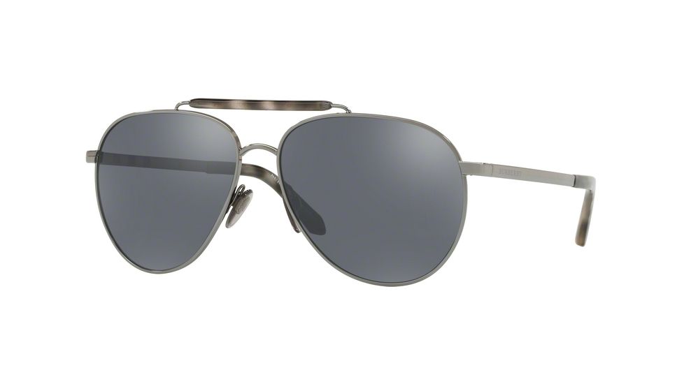 Burberry BE3097 Prescription Sunglasses, 59mm, Gunmetal, BE3097-10036G-59-SV