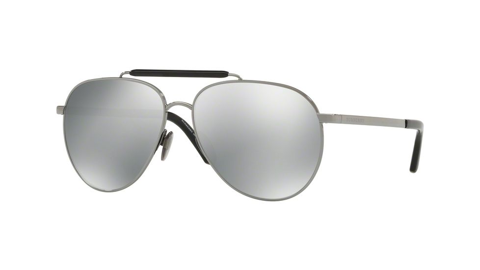 Burberry BE3097 Prescription Sunglasses BE3097-1003Z3-59 - Lens Diameter 59 mm, Frame Color Gunmetal