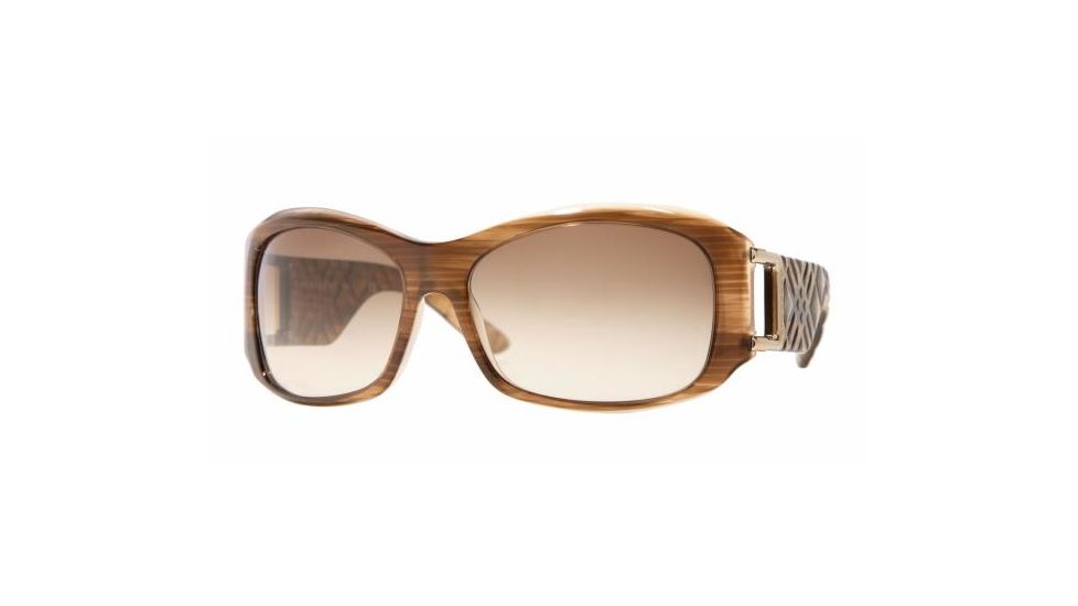 Burberry BE4037 Progressive Sunglasses Brown Striped On Beige Frame / 62 mm Prescription Lenses, 308313-6216
