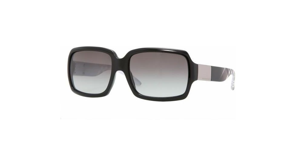 Burberry BE4076 Sunglasses, Black Frame, Gray Gradient #316711