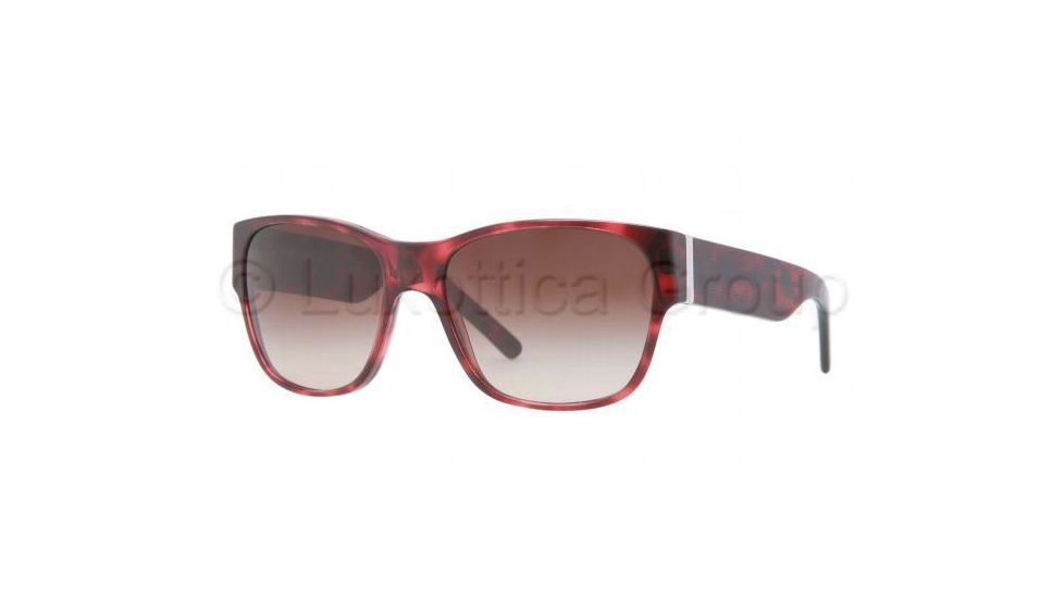 Burberry BE4104M Progressive Prescription Sunglasses BE4104M-319613-5516 - Lens Diameter 55 mm, Frame Color Red Havana