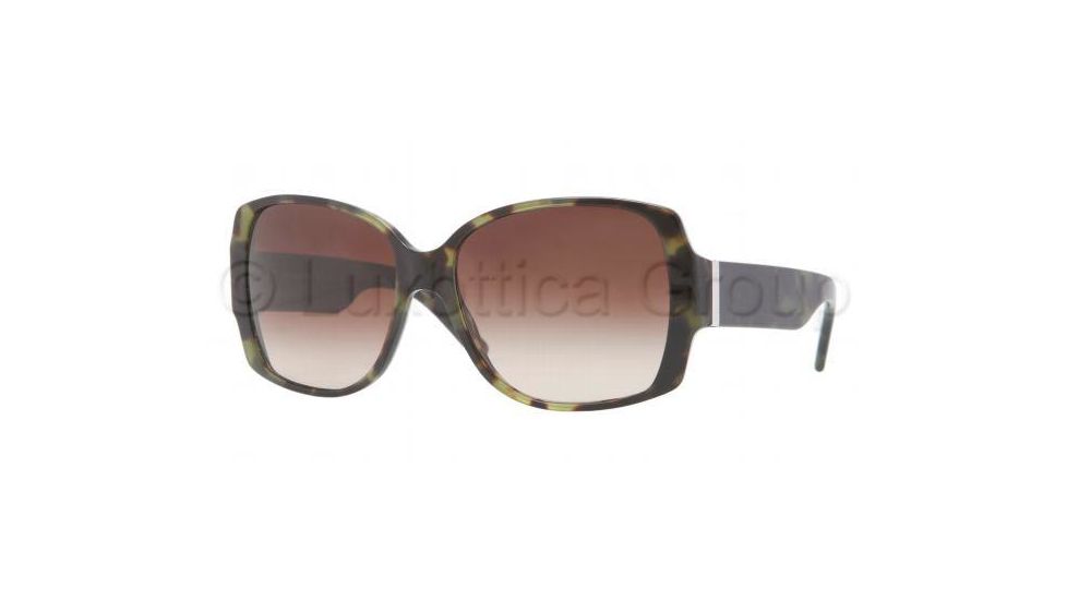 Burberry BE4105M Progressive Prescription Sunglasses BE4105M-328013-5816 - Lens Diameter 58 mm, Frame Color Green Havana