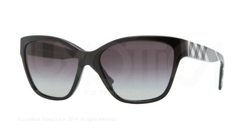 Burberry BE4109 Progressive Prescription Sunglasses BE4109-30018G-57 - Lens Diameter 57 mm, Frame Color Black